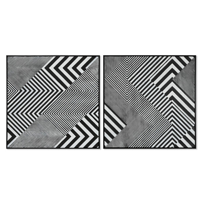Tablou Home ESPRIT Abstract Modern 100 x 4 x 100 cm (2 Unități)
