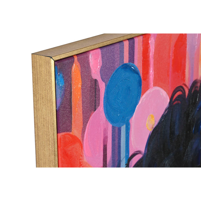 Tablou Home ESPRIT Femeie Modern 90 x 3,5 x 120 cm (2 Unități)