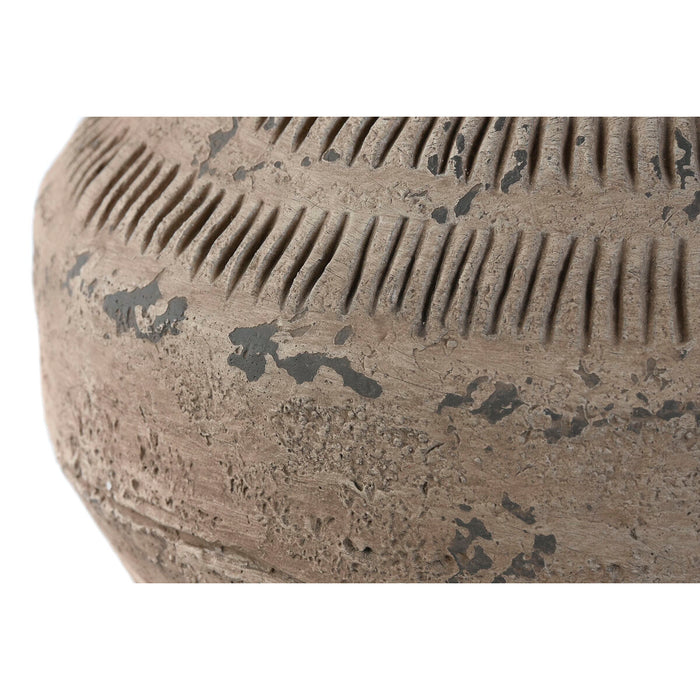 Vază Home ESPRIT Negru Bej Metal Magneziu 28 x 28 x 47 cm
