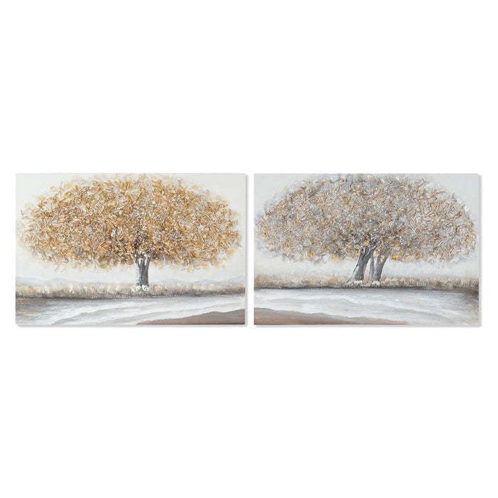 Tablou Home ESPRIT Copac Tradiţional 90 x 2,5 x 60 cm (2 Unități)