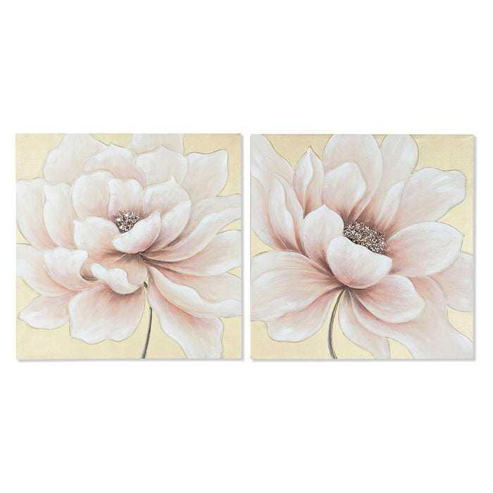 Tablou Home ESPRIT Shabby Chic Mac 80 x 3 x 80 cm (2 Unități)