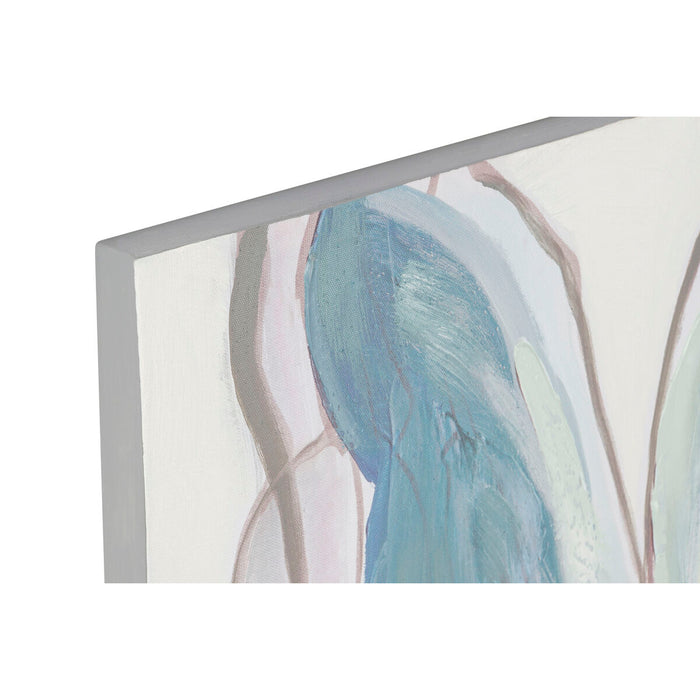 Tablou Home ESPRIT Floare Urban 80 x 3 x 80 cm (2 Unități)