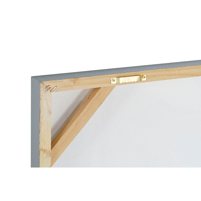 Tablou Home ESPRIT Floare Urban 80 x 3 x 80 cm (2 Unități)