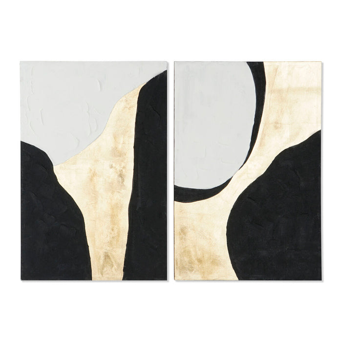 Tablou Home ESPRIT Abstract Urban 60 x 3 x 90 cm (2 Unități)