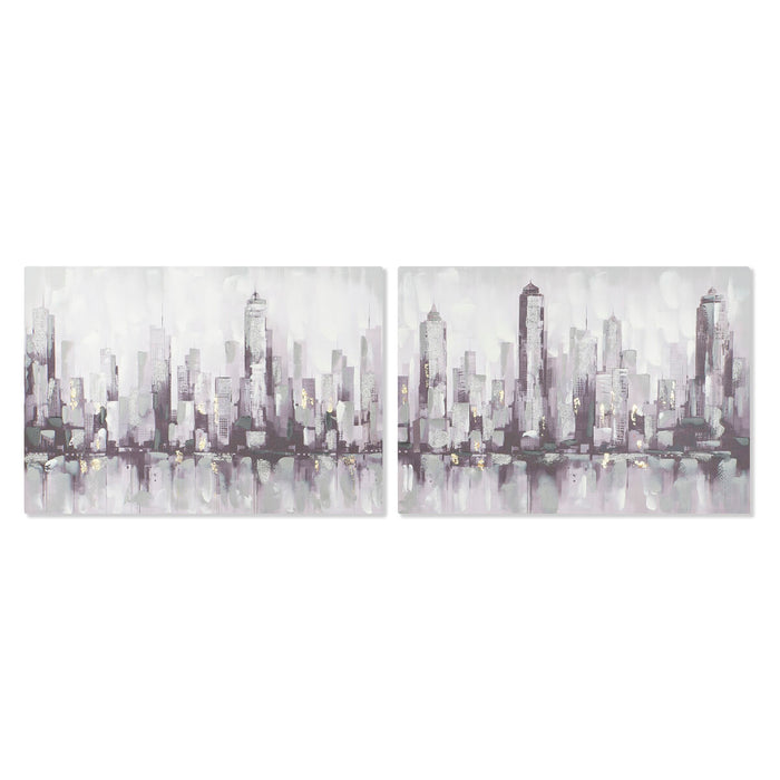Tablou Home ESPRIT New York Loft 100 x 3 x 70 cm (2 Unități)