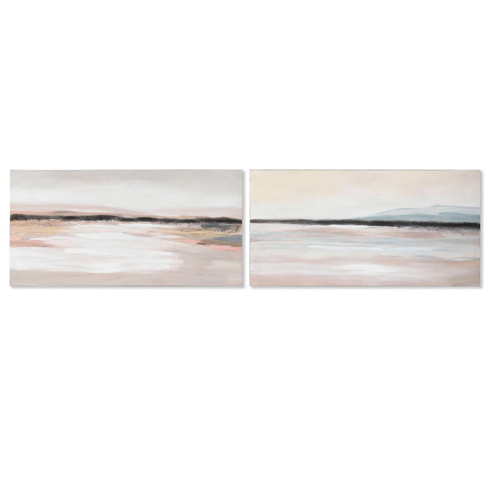 Tablou Home ESPRIT Abstract Modern 140 x 3,7 x 70 cm (2 Unități)
