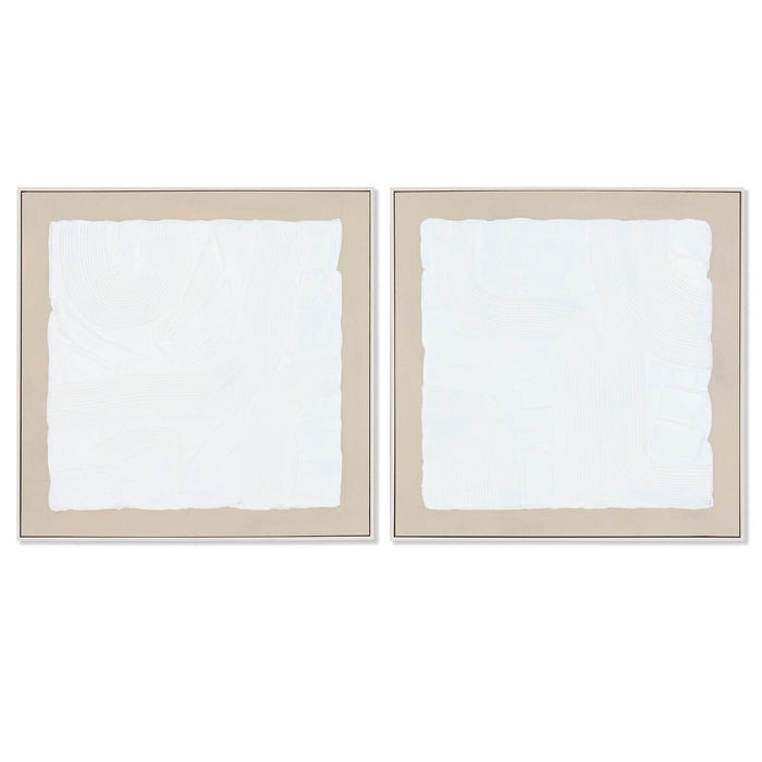 Tablou Home ESPRIT Modern Urban 82,3 x 4,5 x 82,5 cm (2 Unități)