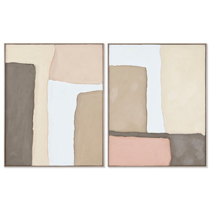 Tablou Home ESPRIT Abstract Urban 82,2 x 4,5 x 102 cm (2 Unități)