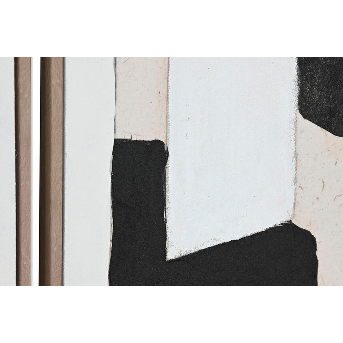 Tablou Home ESPRIT Abstract Urban 82,3 x 4,5 x 82,3 cm (2 Unități)