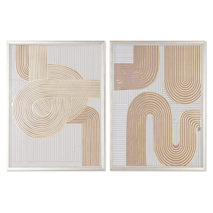 Tablou Home ESPRIT Modern 62,3 x 3,6 x 82,5 cm (2 Unități)