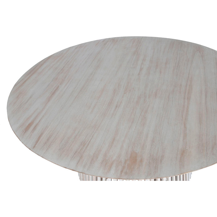 Masă de Sufragerie Home ESPRIT Alb lemn mindi 150 x 150 x 75 cm