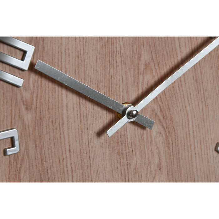 Ceas de Perete Home ESPRIT Alb Auriu* Argintiu PVC 30 x 4 x 30 cm (2 Unități)