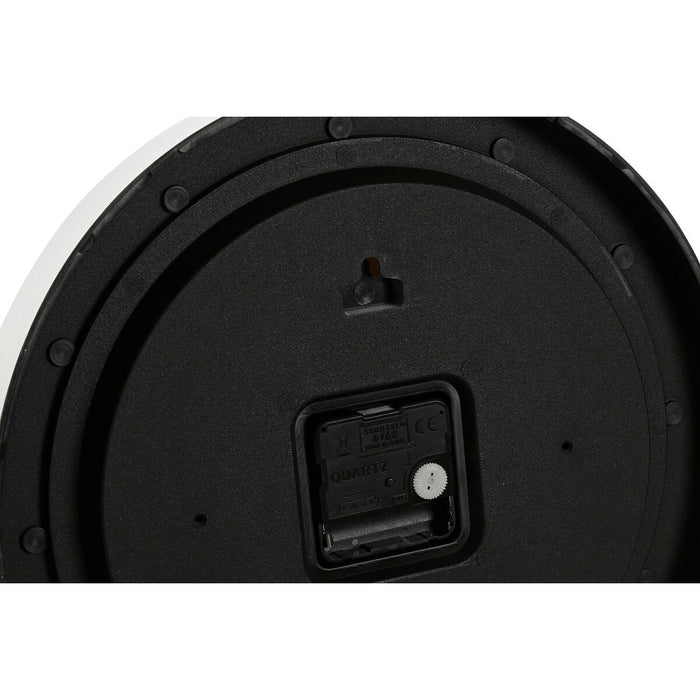 Ceas de Perete Home ESPRIT Alb Auriu* Argintiu PVC 30 x 4 x 30 cm (2 Unități)