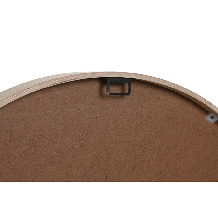 Ceas de Perete Home ESPRIT Kensington Alb Geam Lemn MDF 53 x 6 x 53 cm (2 Unități)