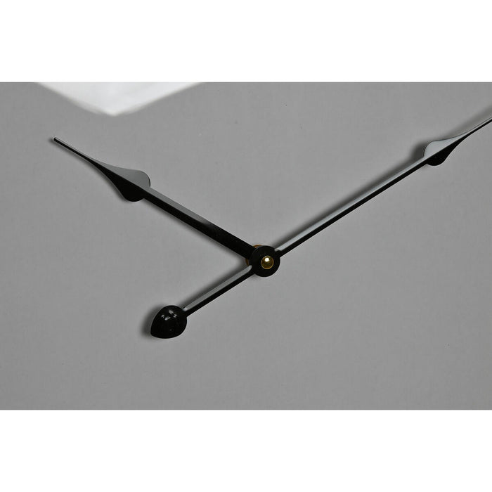 Ceas de Perete Home ESPRIT Alb Geam Lemn MDF 53 x 6 x 53 cm (2 Unități)