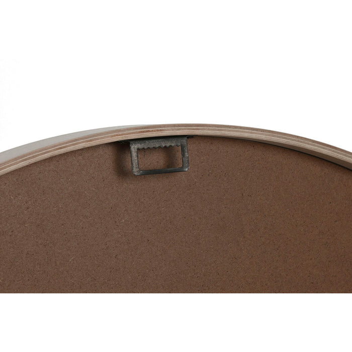 Ceas de Perete Home ESPRIT Alb Geam Lemn MDF 53 x 6 x 53 cm (2 Unități)
