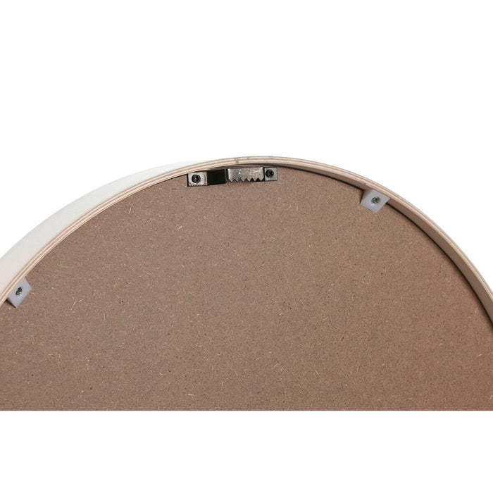 Ceas de Perete Home ESPRIT Alb Geam Lemn MDF 40 x 4,5 x 40 cm (2 Unități)