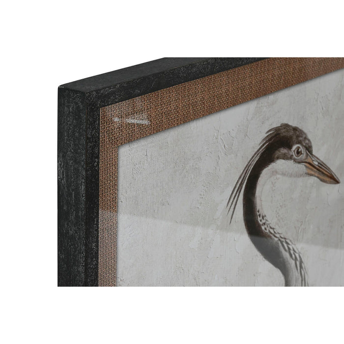 Tablou Home ESPRIT Pasăre Oriental 70 x 4 x 100 cm (2 Unități)