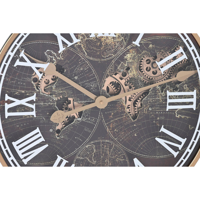 Ceas de Perete Home ESPRIT Maro Auriu* Geam Fier 59 x 8,5 x 59 cm