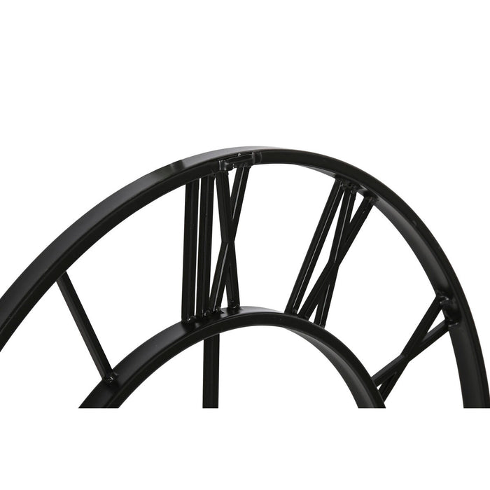 Ceas de Perete Home ESPRIT Alb Negru Metal 60 x 3 x 60 cm (2 Unități)