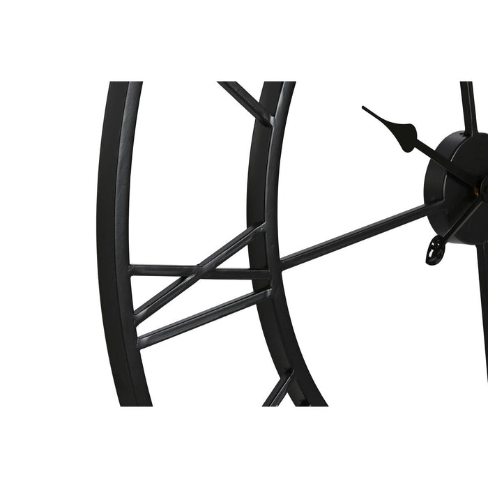 Ceas de Perete Home ESPRIT Alb Negru Metal 80 x 3 x 80 cm (2 Unități)