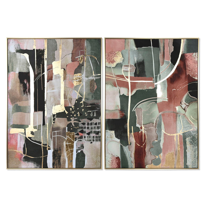 Tablou Home ESPRIT Abstract Modern 103 x 4,5 x 143 cm (2 Unități)