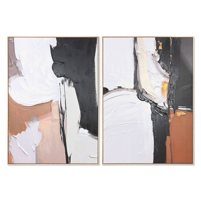 Tablou Home ESPRIT Abstract Modern 103 x 4,5 x 143 cm (2 Unități)