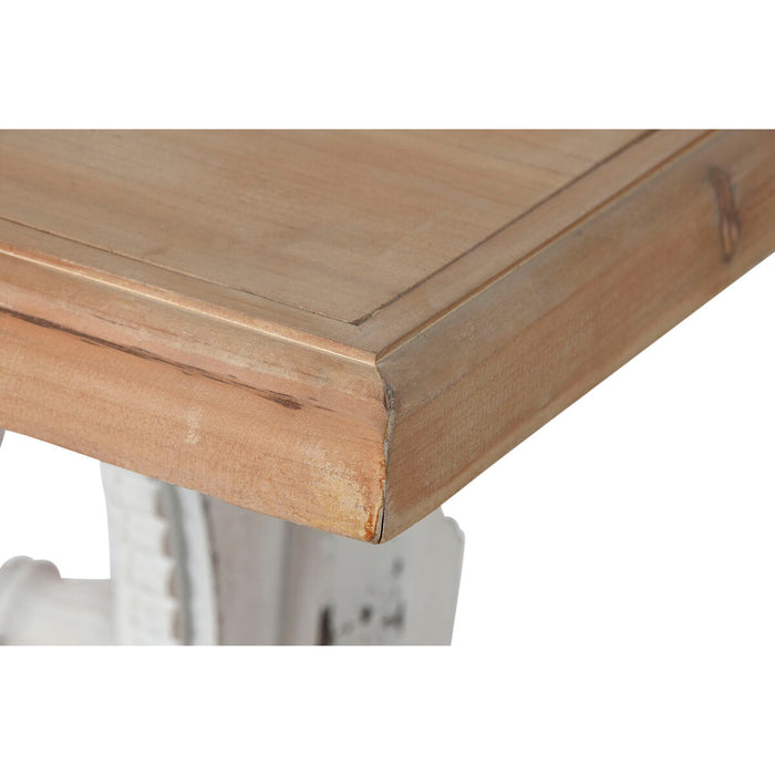 Masă de Sufragerie Home ESPRIT Alb Natural Brad Lemn MDF 180 x 90 x 76 cm