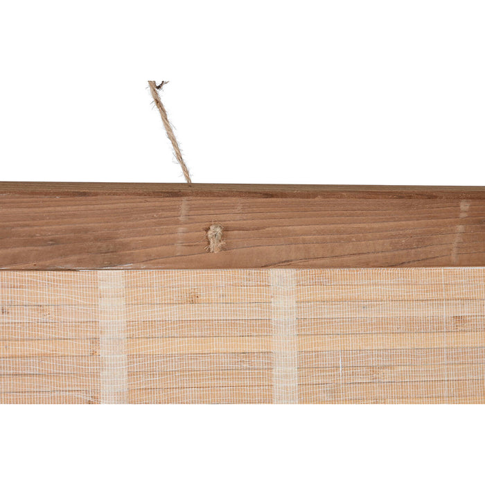 Decorațiune de Perete Home ESPRIT Negru Natural Harta Lumii 149 x 2 x 105 cm