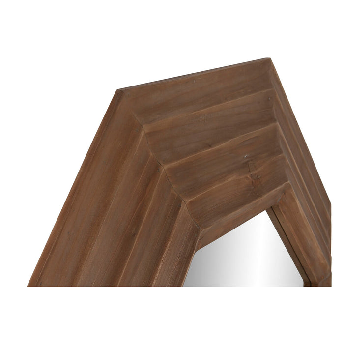 Oglindă de perete Home ESPRIT Maro Natural Brad Modern 119 x 9 x 119 cm