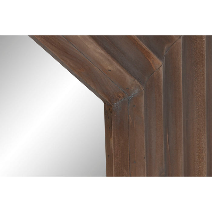 Oglindă de perete Home ESPRIT Maro Natural Brad Modern 119 x 9 x 119 cm