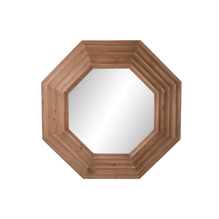 Oglindă de perete Home ESPRIT Maro Natural Brad Modern 119 x 9 x 119 cm