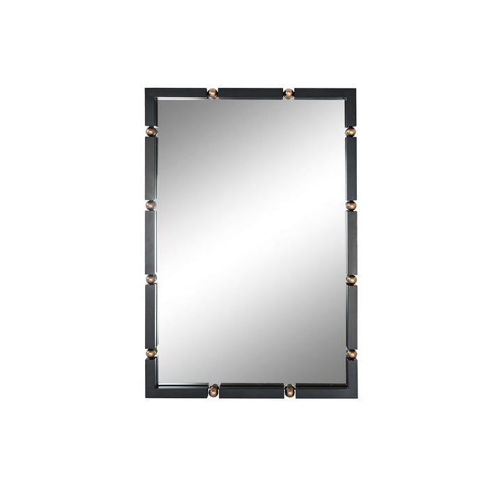 Oglindă de perete Home ESPRIT Negru Auriu* Geam Fier 64,5 x 5 x 96,5 cm