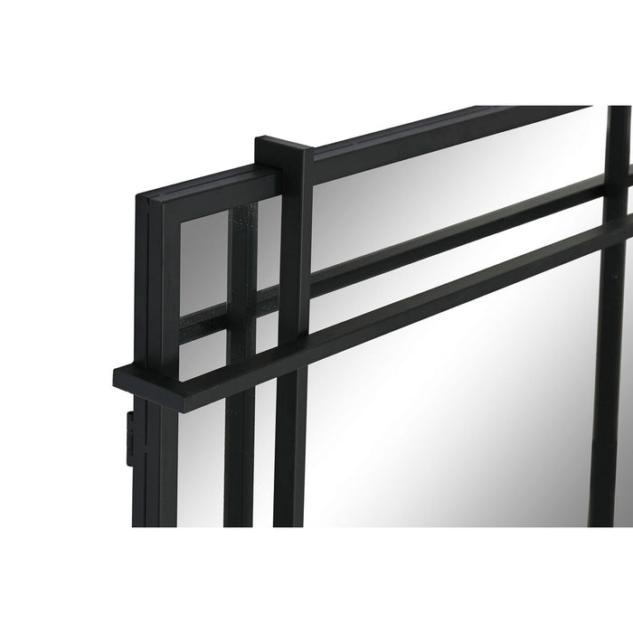 Oglindă de perete Home ESPRIT Negru Geam Fier Modern 65 x 6 x 95 cm