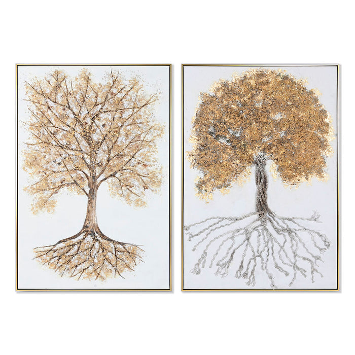 Tablou Home ESPRIT Copac Modern 82 x 5 x 122 cm (2 Unități)