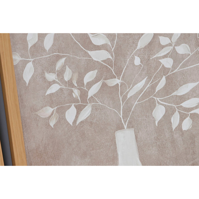 Tablou Home ESPRIT Vază Scandinav 30 x 2 x 30 cm (2 Unități)