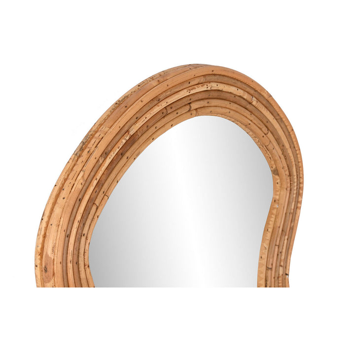 Oglindă de perete Home ESPRIT Natural Geam Ratan Urban 49 x 2,5 x 118 cm