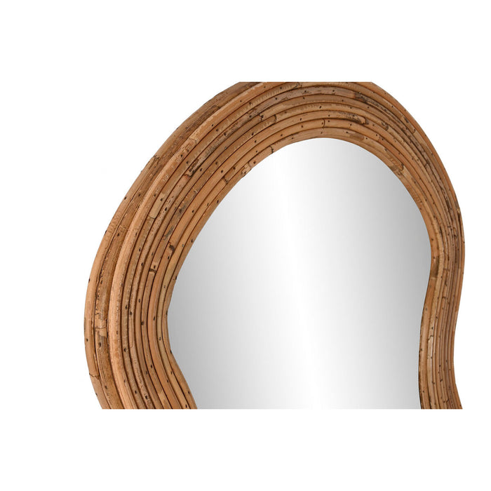 Oglindă de perete Home ESPRIT Natural Geam Ratan Urban 62,5 x 3 x 150,5 cm