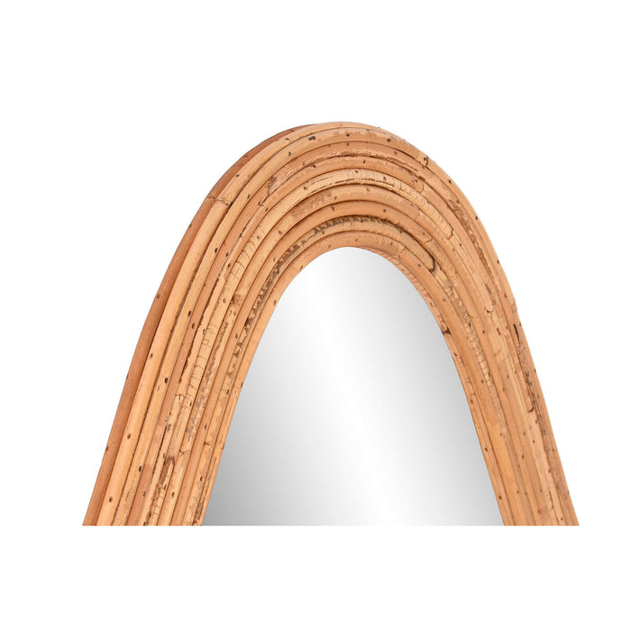 Oglindă de perete Home ESPRIT Natural Geam Ratan Urban 71 x 2,5 x 120,5 cm