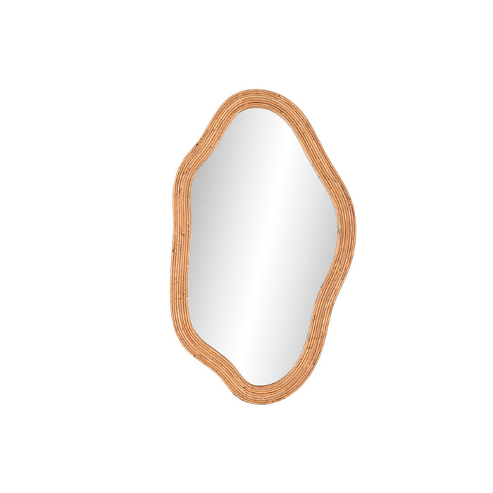 Oglindă de perete Home ESPRIT Natural Geam Ratan Urban 71 x 2,5 x 120,5 cm