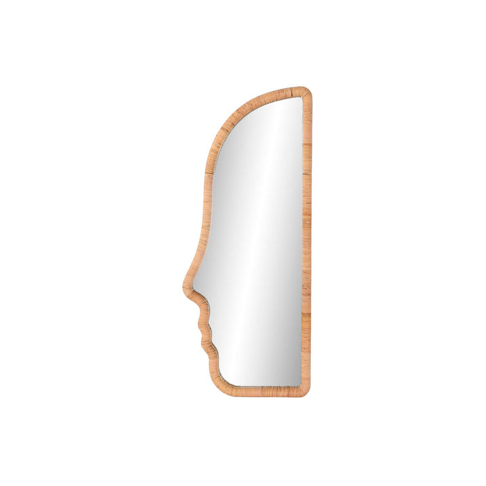 Oglindă de perete Home ESPRIT Natural Geam Ratan Modern Scandi 50 x 4 x 120 cm