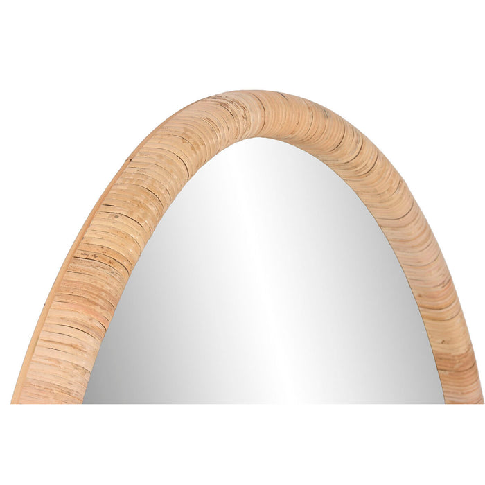 Oglindă de perete Home ESPRIT Natural Geam Ratan Scandi 78 x 4,5 x 107,5 cm