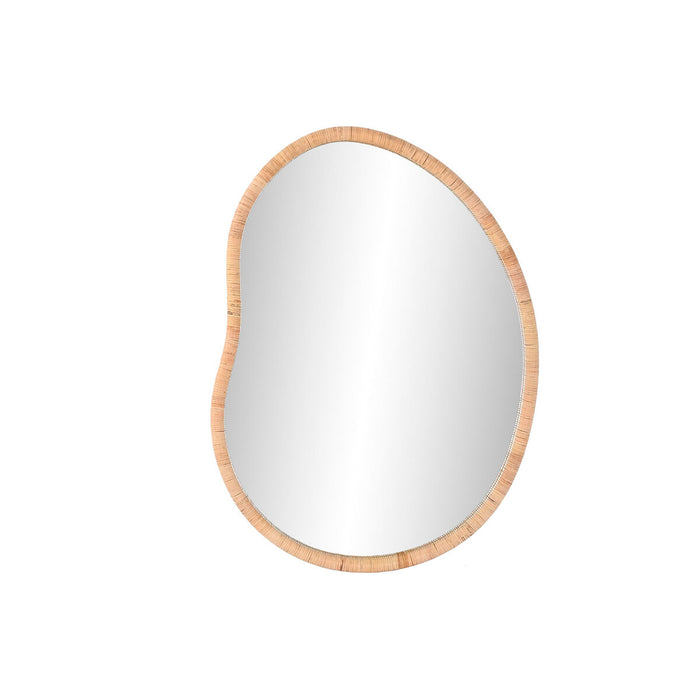 Oglindă de perete Home ESPRIT Natural Geam Ratan Scandi 78 x 4,5 x 107,5 cm