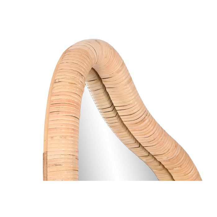 Oglindă de perete Home ESPRIT Natural Geam Ratan Scandi 52,5 x 4 x 150 cm