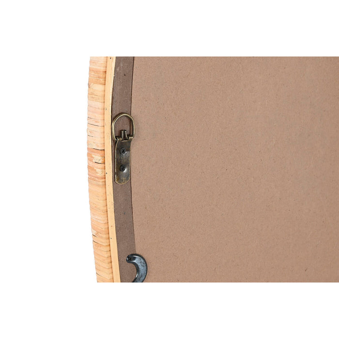 Oglindă de perete Home ESPRIT Natural Geam Ratan Scandi 52,5 x 4 x 150 cm