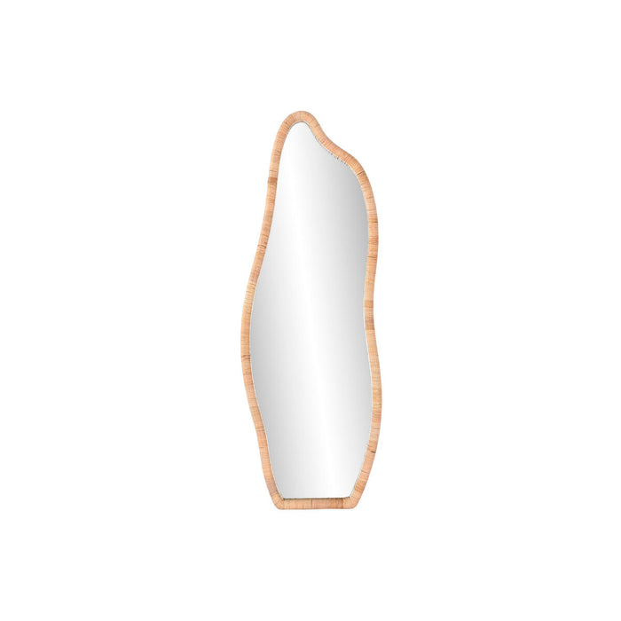 Oglindă de perete Home ESPRIT Natural Geam Ratan Scandi 52,5 x 4 x 150 cm