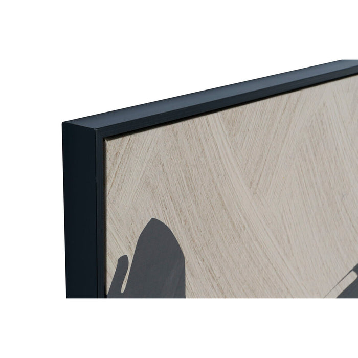 Tablou Home ESPRIT Maro Negru Bej Abstract Modern 83 x 4,5 x 123 cm (2 Unități)