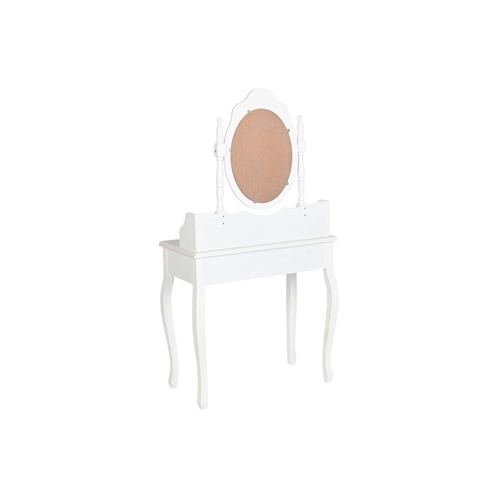 Dispozitiv de redare muzică Home ESPRIT Alb ABS Oglindă Lemn MDF 75 x 42 x 140 cm