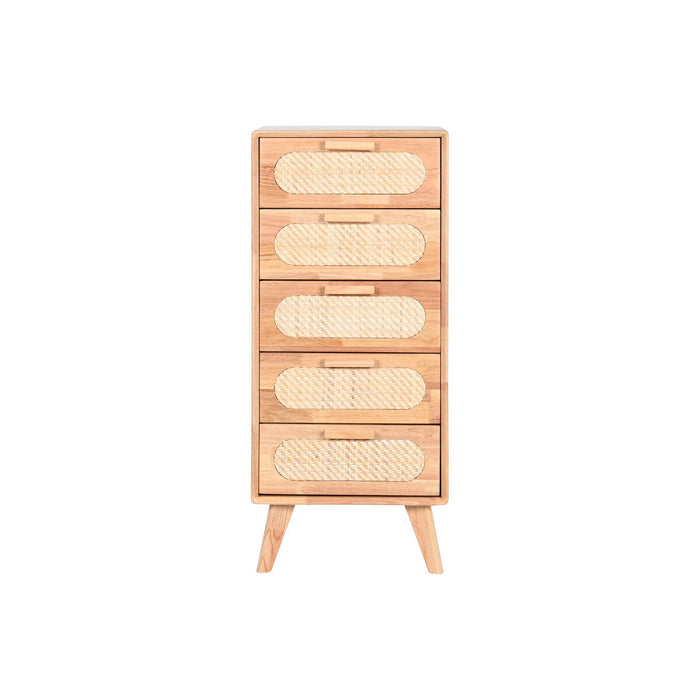 Dulap cu Sertare Home ESPRIT Natural Metal Lemn de cauciuc 40 x 30 x 78 cm