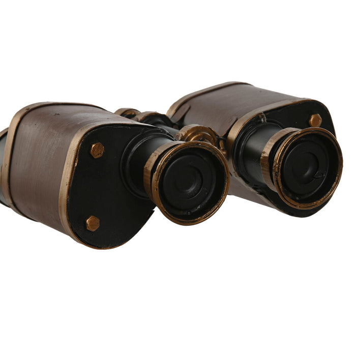 Figură Decorativă Home ESPRIT Maro Bronz Binoclu Vintage 17,5 x 16 x 7 cm